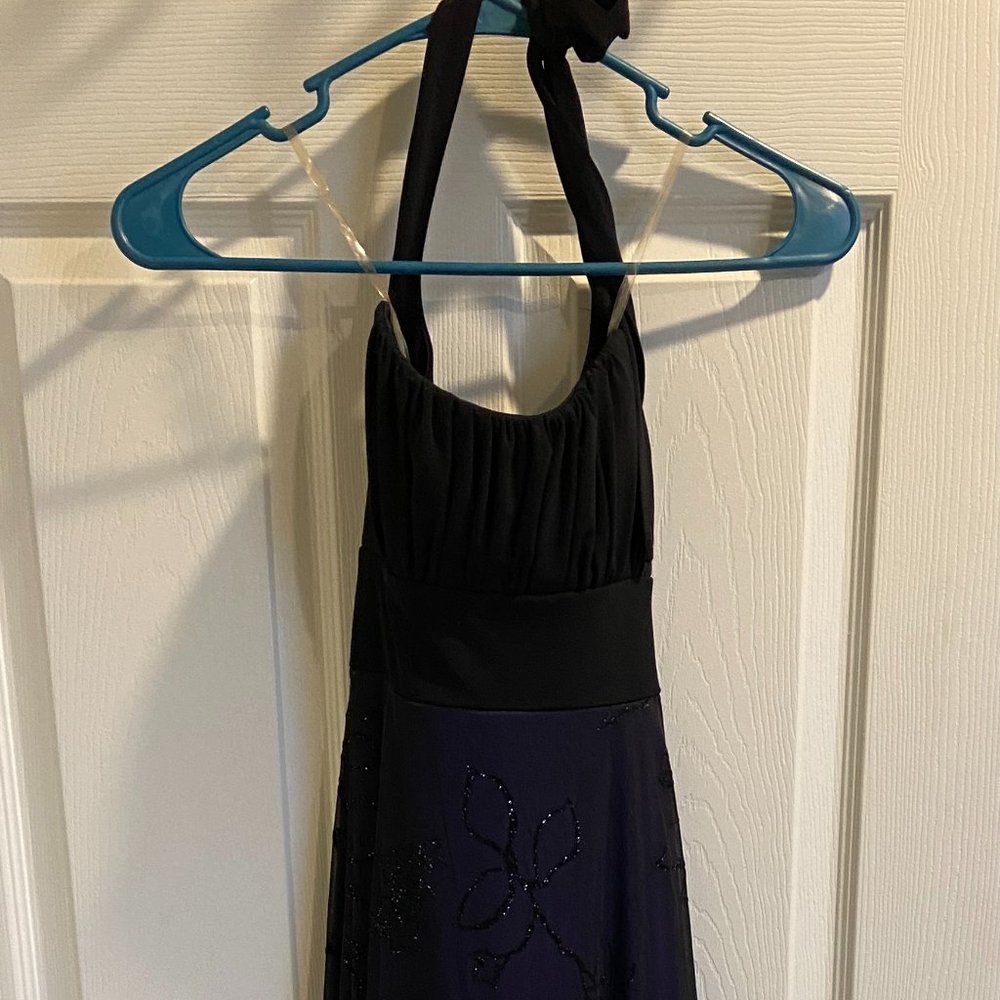 Black and purple dress